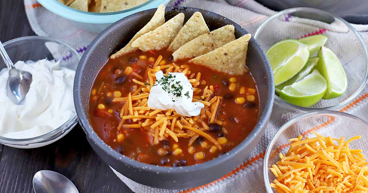 Vegetarian Taco Soup Recipe For Meatless Monday Foodal Vegetarian Taco Soup Recipe For Meatless Monday Foodal