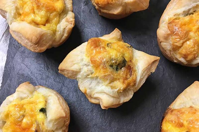Mini Breakfast Quiches With a Puff Pastry Crust | Foodal