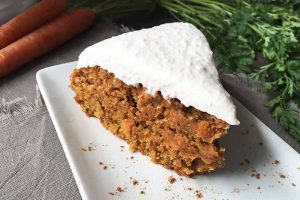 Simple Spelt Flour Carrot Cake with Ricotta Frosting