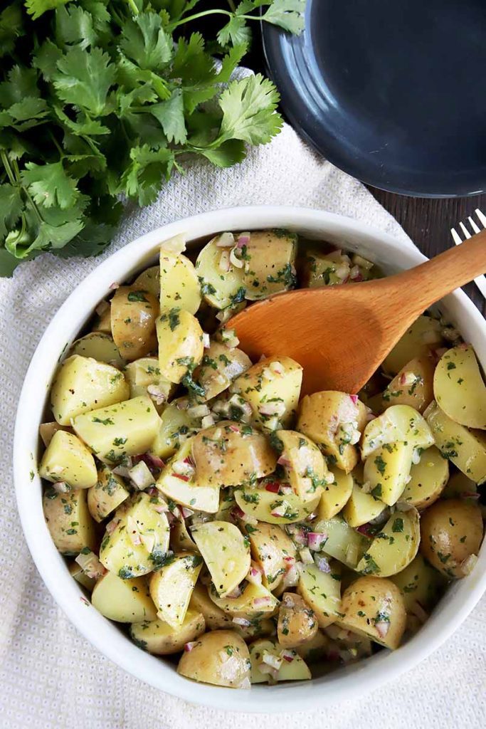 Warm Oil and Vinegar Potato Salad Recipe | Foodal