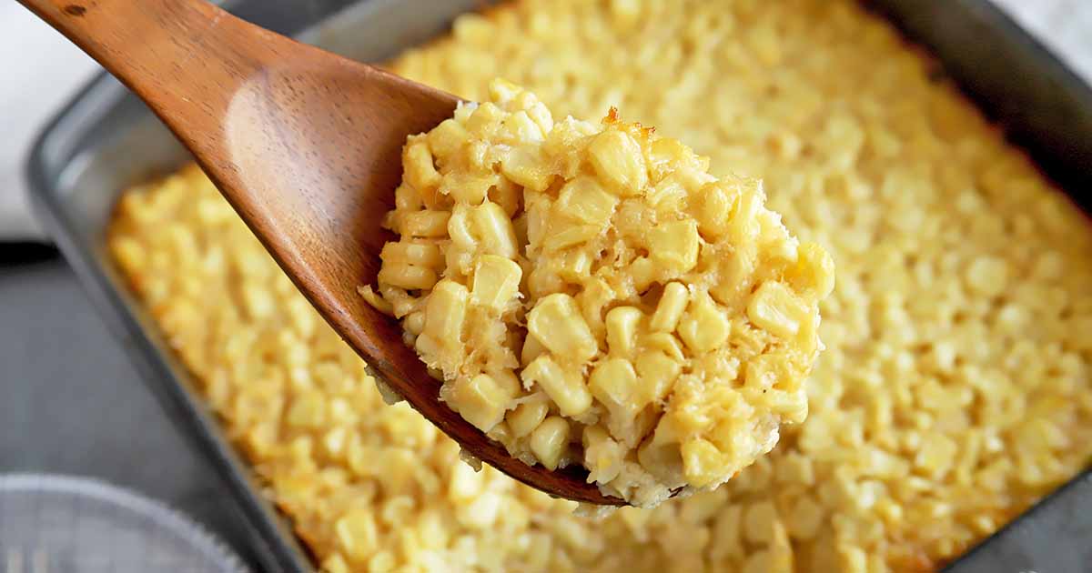 Healthier Creamy Southern Corn Pudding Recipe | Foodal
