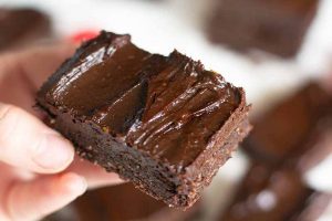 Raw Brownies with Fudgy Chocolate Avocado Frosting (Gluten Free and Egg Free)