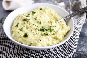 The Smoothest, Creamiest Garlic Parsley Mashed Potatoes
