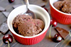 Dairy-Free Cherry Dark Chocolate Coconut Milk Ice Cream