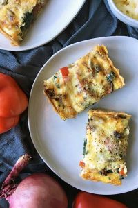 Gruyere Quiche with Caramelized Red Pepper and Onion | Foodal