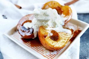 Citrus Caramel Roasted Apples and Pears