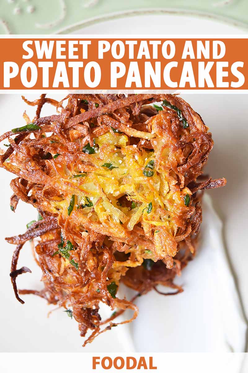 Easy Peasy Sweet Potato & Potato Pancakes Recipe (Latkes)