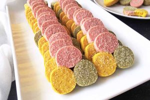 May Your Desserts be Merry and Bright with Natural Tri-Color Christmas Cookies