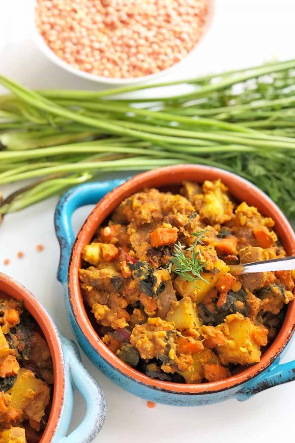 Carrot, Rainbow Chard, and Red Potato Dal Recipe (Vegan) | Foodal