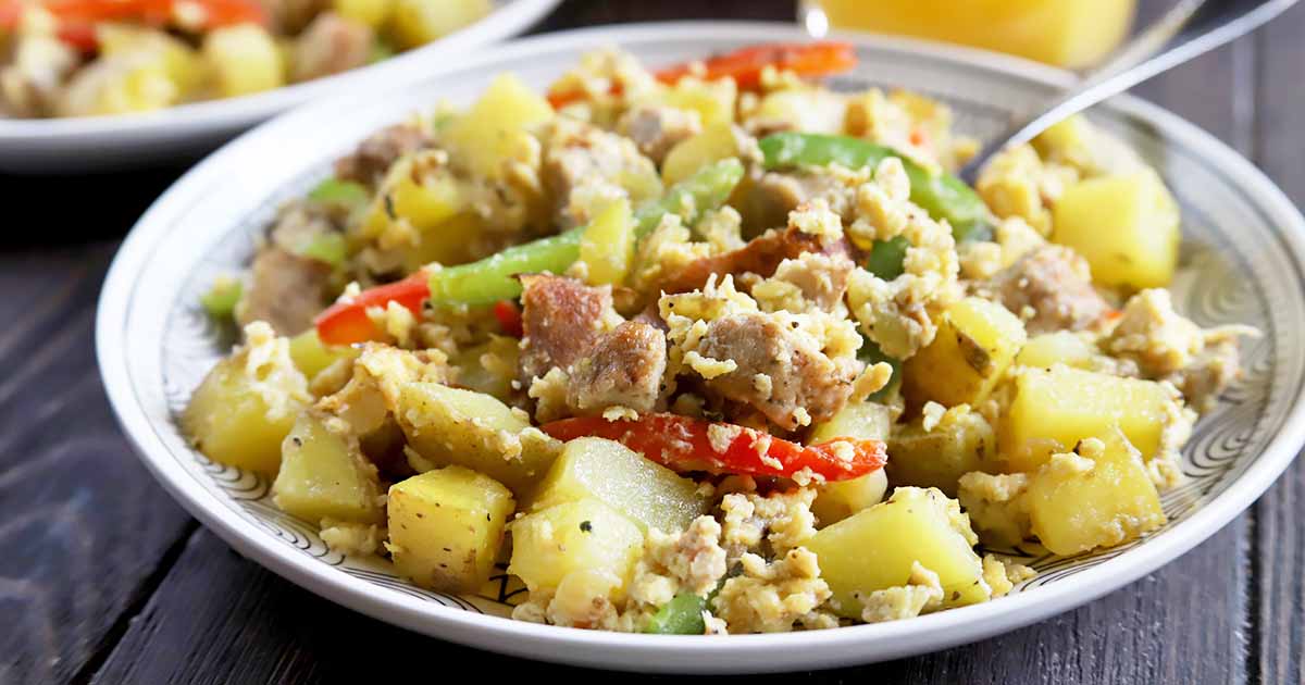 Sausage Potato Breakfast Skillet with Peppers