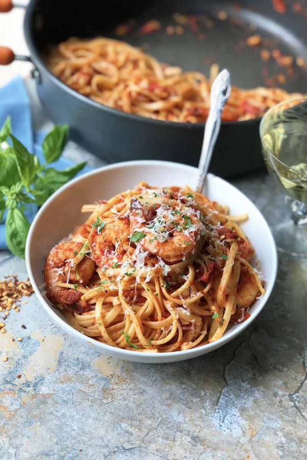 Shrimp Fra Diavolo (Italian Shrimp & Linguine with Spicy Sauce) | Foodal