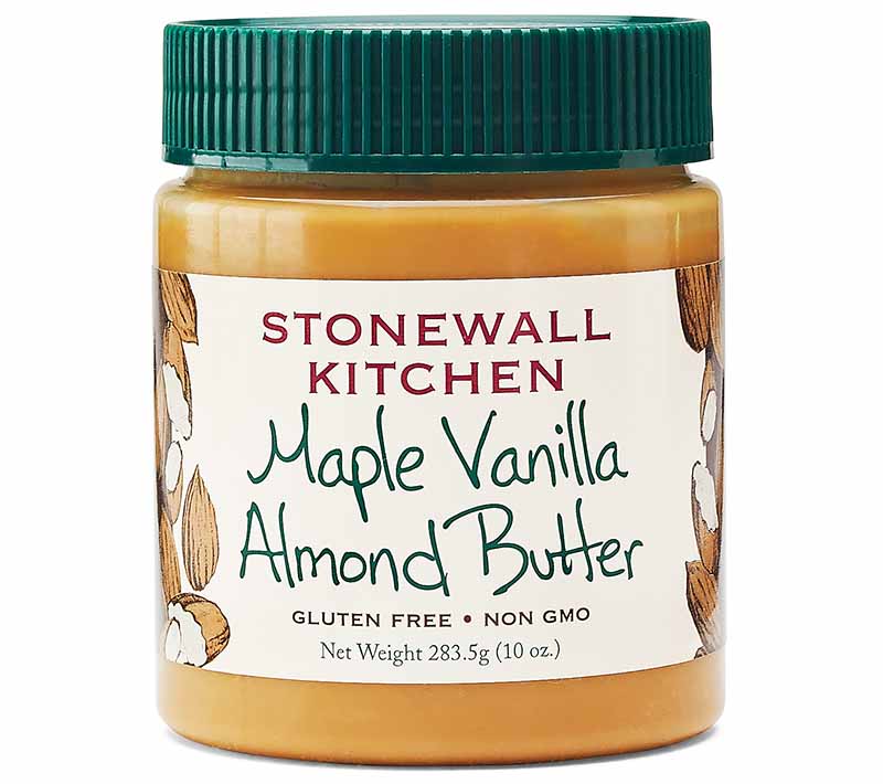 Image of a jar of Stonewall Kitchen's Maple Vanilla Almond Butter.