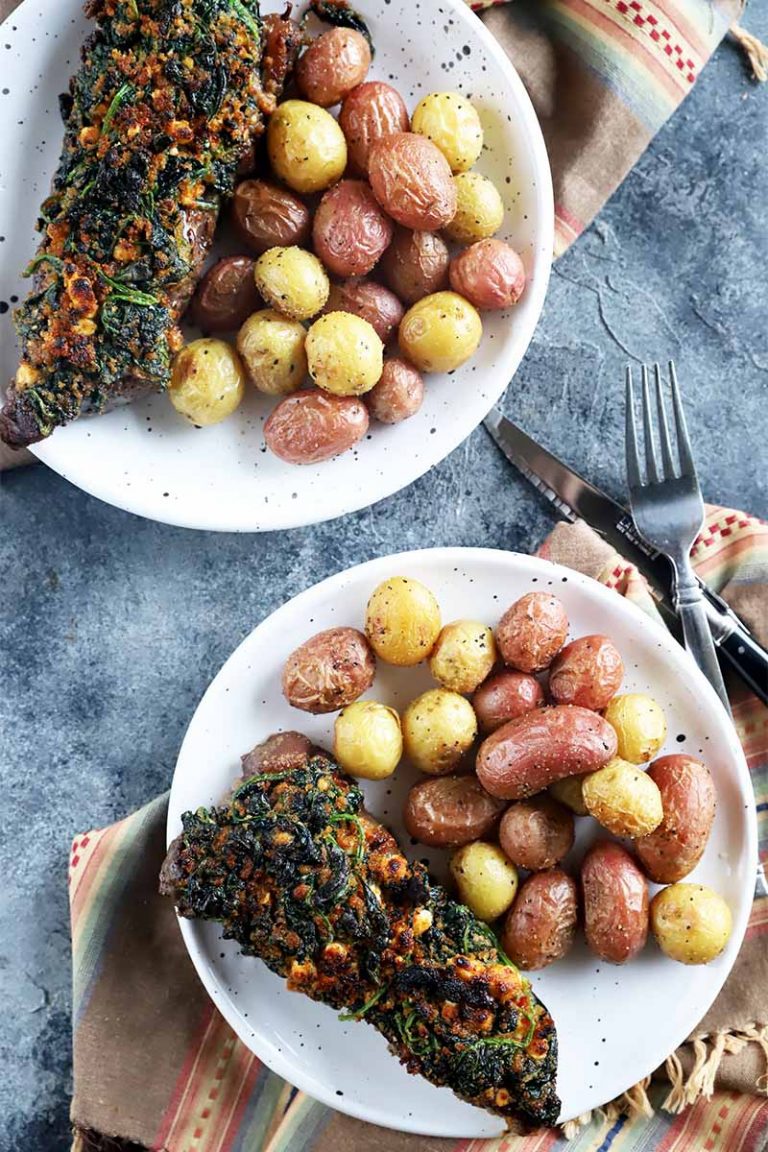 Spinach and Feta Mediterranean Steaks Recipe | Foodal