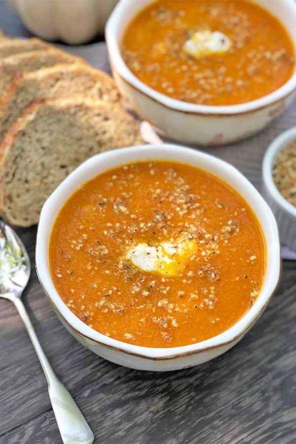 Roasted Carrot Onion Soup with Dukkah Spice | Foodal