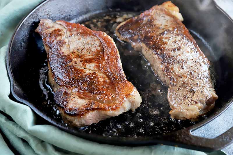 20-Minute Pan Seared Steak Recipe