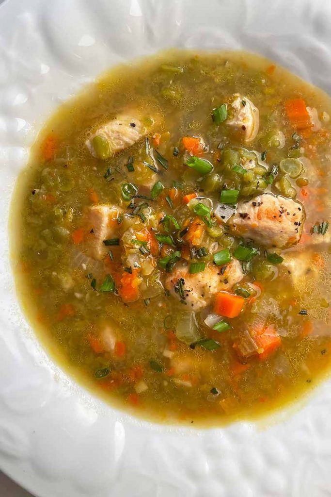 Chicken Split Pea Soup Recipe | Foodal