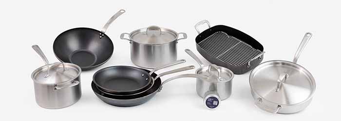 Image of assorted cookware in the Curated Kitchen Cookware Set from Made In
