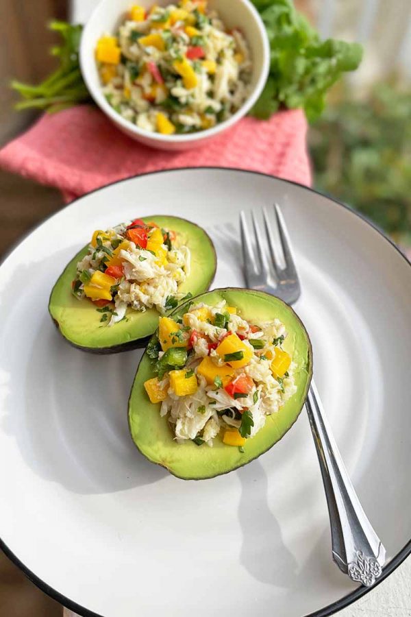 Crab and Mango Stuffed Avocado Recipe | Foodal
