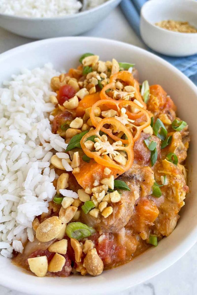 Slow Cooker Chicken, Sweet Potato, and Peanut Stew | Foodal