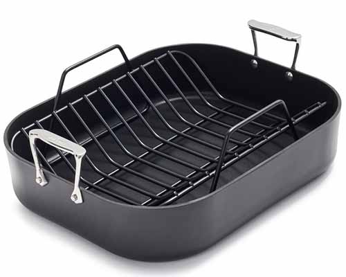 Image of All-Clad's HA1 Roasting Pan with Rack.