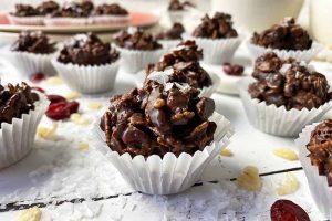 Chocolate Crunchies with Cranberries and Pecans