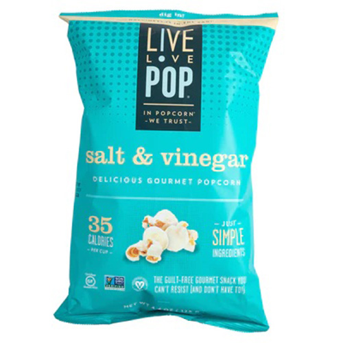 Image of the Live, Love, Pop Salt and Vinegar Popcorn.