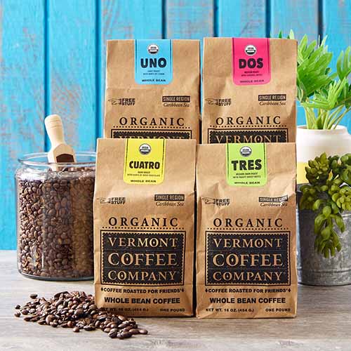 Image of the Vermont Coffee Company Caribbean Blend Collection.