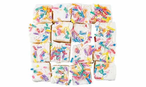 Image of Birthday Cake Marshmallows topped with sprinkles from Wondermade.