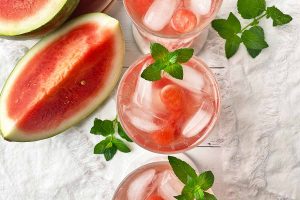 Watermelon and Mint Infused Water