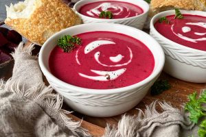 Creamy Roasted Red Beet Soup